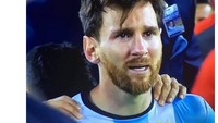 Lionel Messi menangisi kekalahan Barcelona (ist.)