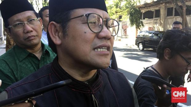 Ketua Umum PKB Muhaimin Iskandar alias Cak Imin, di Surabaya, Senin (14/5).