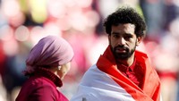 Magi Salah, istri dari bintang Liverpool Mohamed Salah yang jarang terekspos publik. (Carl Recine/Reuters)
