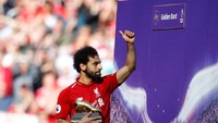 Mohamed Salah jelas dapat satu tempat di lini depan Roma. Salah jadi sensasi di Liverpool sejak ditransfer pada musim panas 2017. Foto: Phil Noble/Reuters