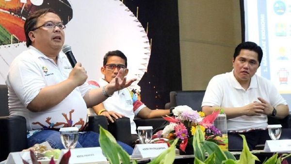 Bambang Brodjo Hingga Sandiaga Diskusi Menghitung Dampak Ekonomi Asian Games
