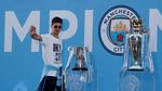 Foto: City Rayakan Gelar Juara, Manchester Membiru
