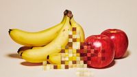 Keren! 9 Pixel Gambar Buah dan Bikini  Ini Terbuat dari Potongan Buah