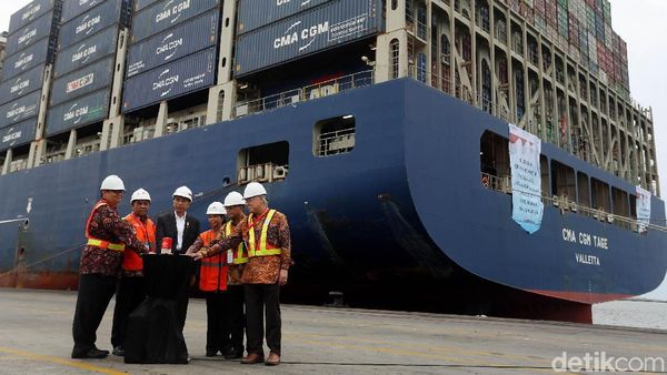 Ini Kapal Raksasa yang Dilepas Jokowi ke AS