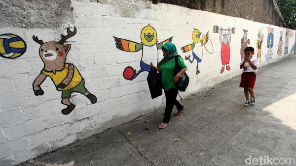 Mural Asian Games 2018 Percantik Kawasan Jati Padang