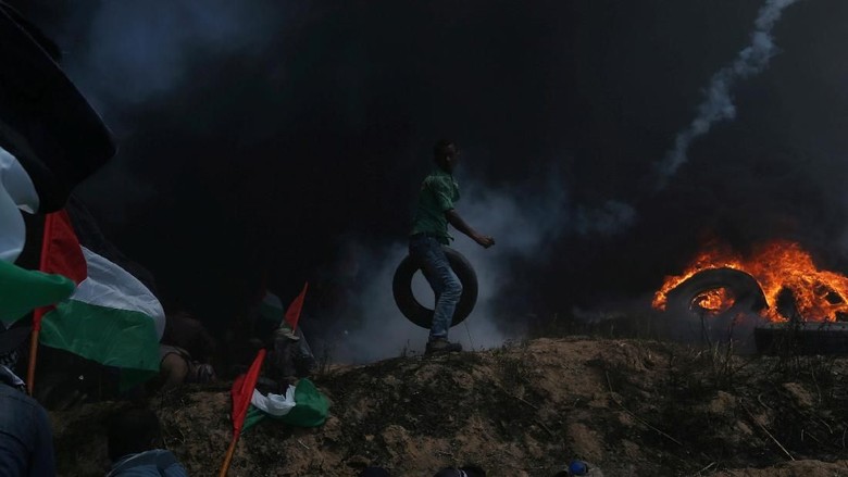  58 Warga Palestina Ditembak Mati Israel, AS Salahkan Hamas