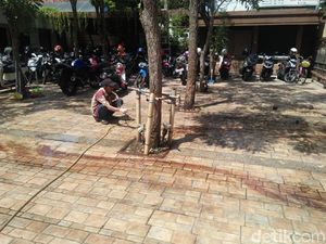 Area Parkir GKI Mulai Dibersihkan