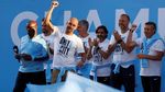 Foto: City Rayakan Gelar Juara, Manchester Membiru