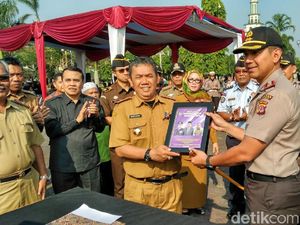 Polisi Ciamis Ikut Ngajar Soal Pencegahan Narkoba di Sekolah