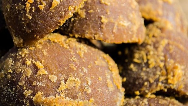 Indan palm sugar or jaggery