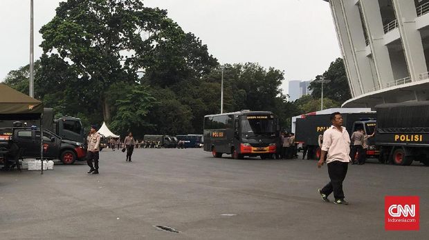 Suasana area SUGBK beberapa jam jelang Persija vs Home United.