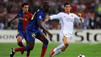 Semusim kemudian, 2008/2009, Ronaldo kembali sampai ke final Liga Champions. Kali ini untuk menghadapi Barcelona. (Foto: Jasper Juinen/Getty Images)