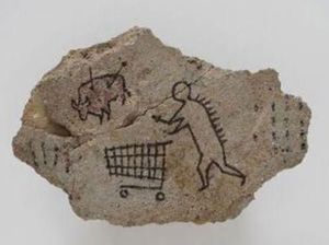 Lukisan Gua Palsu yang Dicap Karya Banksy Kembali Dipamerkan ke Publik Lukisan Gua Palsu yang Dicap Karya Banksy Kembali Dipamerkan ke Publik