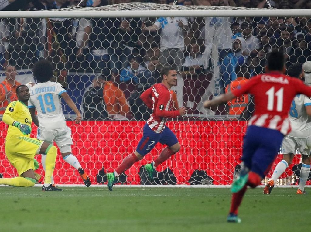 Griezmann Bawa Atletico Ungguli Marseille di Babak Pertama Griezmann Bawa Atletico Ungguli Marseille di Babak Pertama