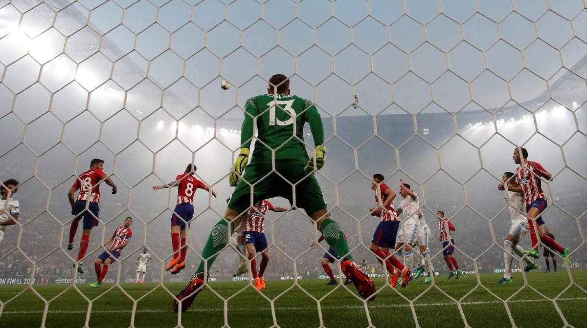 Kiper Atletico Madrid, Jan Oblak. (Foto: Christian Hartmann/Reuters)
