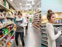 Boleh Ditiru, Wanita Ini Lakukan Foto Kehamilan di Supermarket!