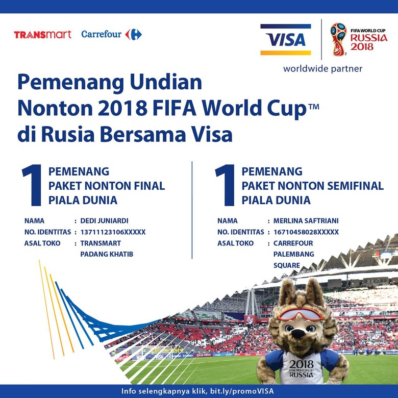 Ini 2 Pelanggan Transmart yang Menang Nonton Bola Gratis di Rusia Ini 2 Pelanggan Transmart yang Menang Nonton Bola Gratis di Rusia