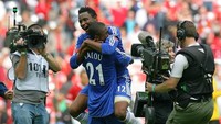 John Obi Mikel menempati salah satu sektor tengah Chelsea dan terlibat dalam gol tunggal di laga tersebut. Mikel, yang kini berusia 31 tahun, sekarang merumput di China bersama klub Tianjin TEDA. (Foto: Carl de Souza/AFP)