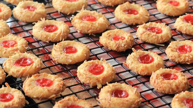 STRAWBERRY THUMBPRINT COOKIES Strawberry Thumbprint Cookies.