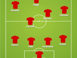 Berikut starting XI MU saat dikalahkan Chelsea kali terakhir kedua tim berjumpa di final Piala FA. Musim ini tinggal Michael Carrick yang masih bertahan di MU. Ia pun akan memasuki dunia kepelatihan saat musim ini habis.