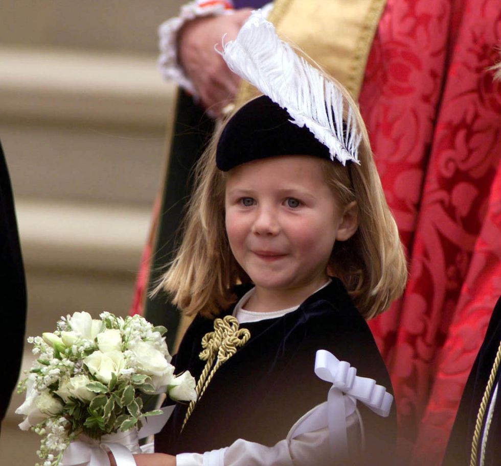 STOCKHOLM, SWEDEN - JUNE 13:  Prince Daniel of Sweden, her daughter Princess Estelle and Crown Princess Victoria of Sweden seen after the royal wedding ceremony of Prince Carl Philip of Sweden and Sofia Hellqvist on June 13, 2015 in Stockholm, Sweden.  (Photo by Andreas Rentz/Getty Images)