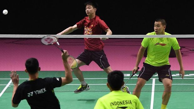 Sesi latihan tim Thomas Indonesia fokus antisipasi masalah angin.
