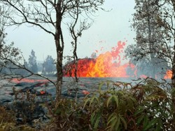 Melihat Sebaran Lava Gunung Kilauea dari Mata Langit