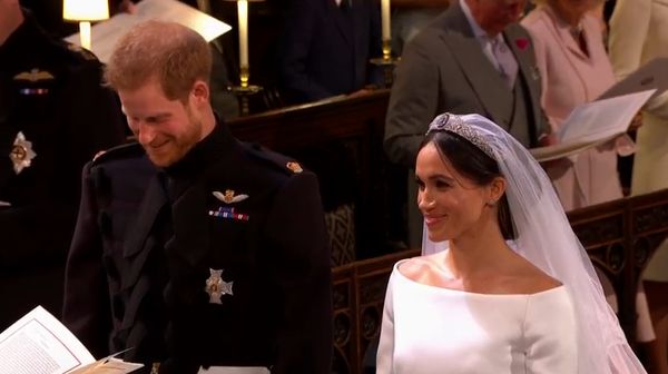 Senyum Menggemaskan Pangeran Harry dan Meghan Markle