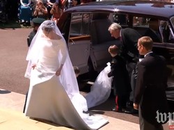 Cantiknya Meghan Markle Menuju Kastil Windsor