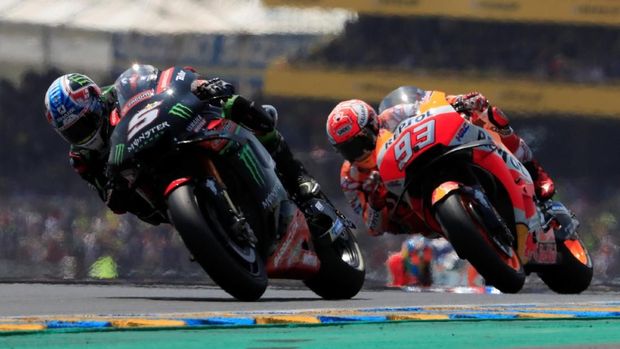 Johann Zarco gagal finis pada balapan MotoGP Prancis.