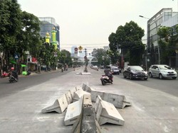 Polisi: Ada yang Provokasi Warga Bongkar Beton Separator Mampang