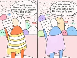 Komik Lucu Ini Jelaskan Perbedaan Introvert dan Kecemasan Sosial