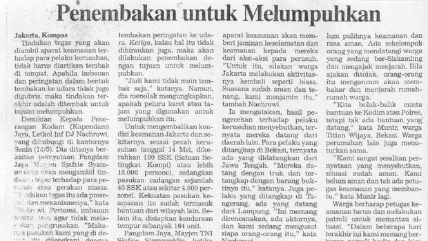 Reformasi 98 menelan korban jiwa yaitu mahasiswa Trisakti yang ditembak ketika sedang berdemonstrasi.  