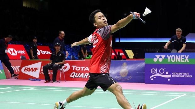 Anthony Sinisuka Ginting akan tampil di partai pertama menghadapi Thailand di Piala Thomas 2018.