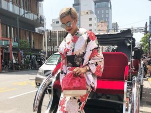 Foto: Gaya Liburan Model Kimmy Jayanti di Jepang