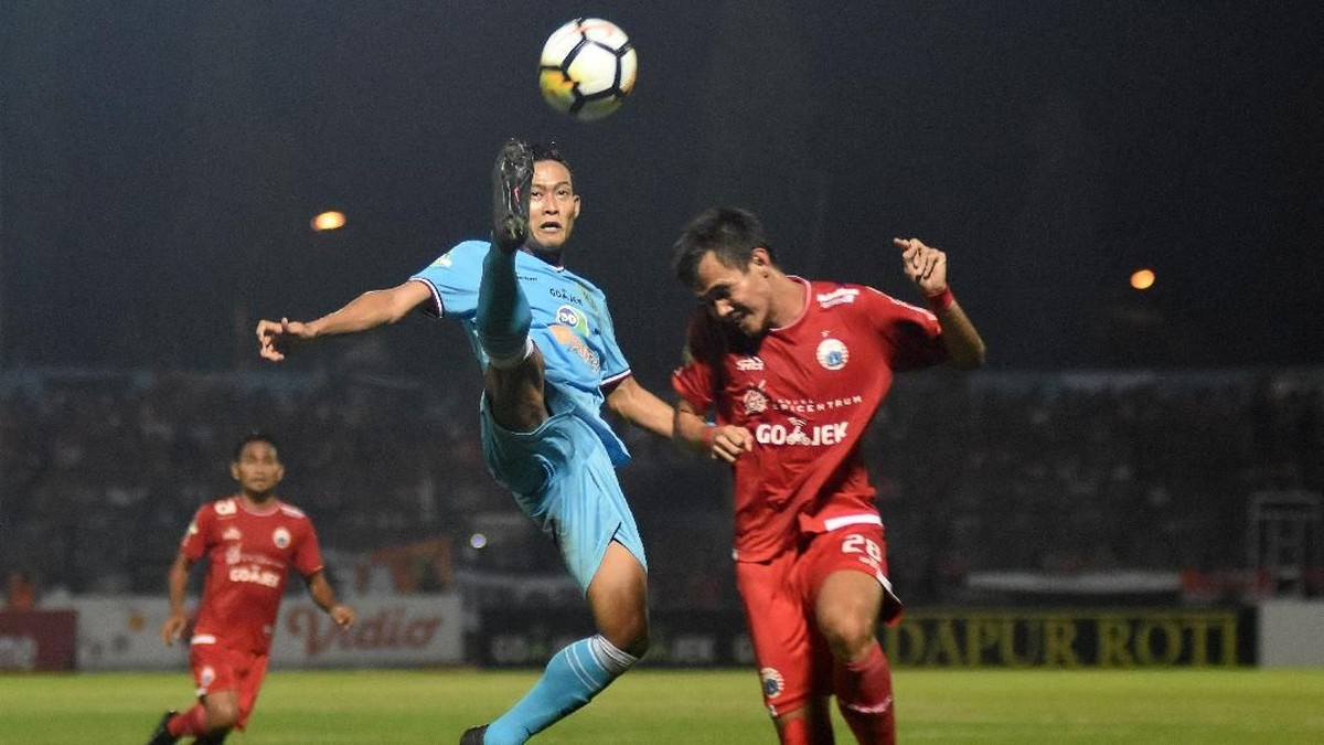 Persija Jakarta kalah 0-2 dari Persela Lamongan dalam lanjutan Liga 1 2018 (Foto: M Risyal Hidayat/Antara Foto)
