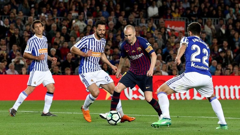 Barca Kalahkan Sociedad pada Laga Perpisahan Andres Iniesta Barca Kalahkan Sociedad pada Laga Perpisahan Andres Iniesta