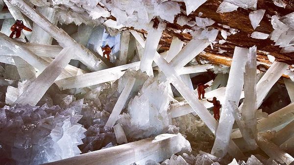 Foto: Gua Kristal Raksasa di Perut Bumi Meksiko