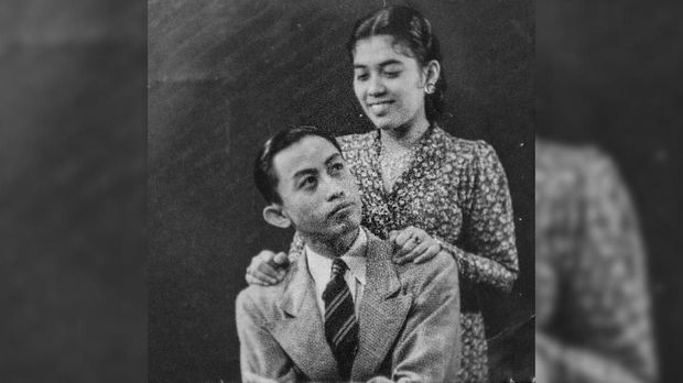 Ismail Marzuki dengan istrinya, Eulis Zuraida