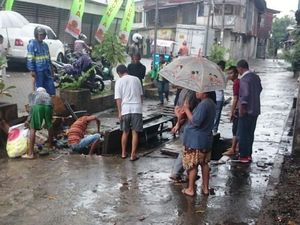24 Jam Lebih, Bocah yang Terseret Arus Got Belum Ditemukan