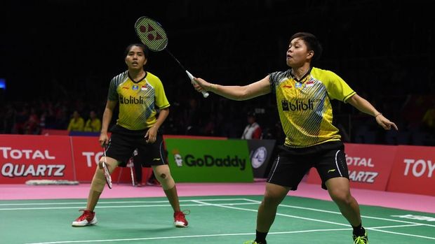 Tim pelatih melakukan rotasi di sektor ganda putri pada laga kedua Piala Uber 2018.