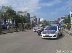 Simulasi Kepolisian Antar-Jemput Atlet ke Venue Asian Games 2018