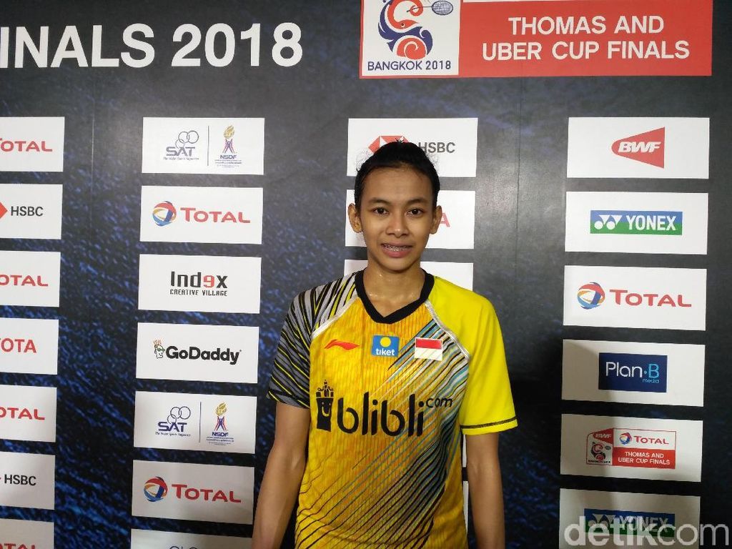 Deg-degan Dinar Dyah Ayustine Jalani Partai Debut di Piala Uber Deg-degan Dinar Dyah Ayustine Jalani Partai Debut di Piala Uber