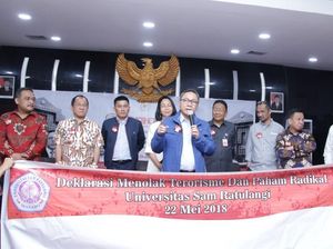 Di Manado, Zukifli Hasan Pimpin Deklarasi Tolak Terorisme