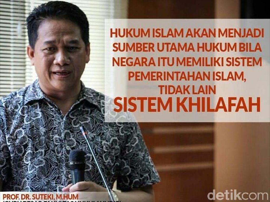 Saksi Ahli HTI Prof Suteki Polisikan Rektor Undip Saksi Ahli HTI Prof Suteki Polisikan Rektor Undip