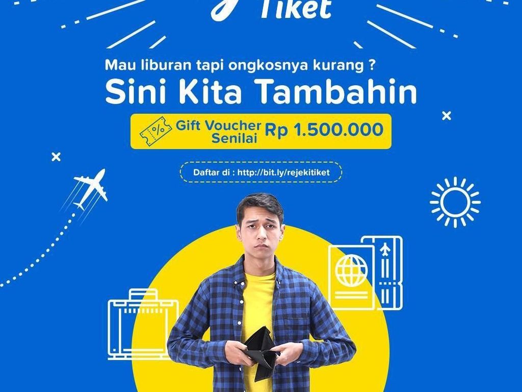 Masih Ada Waktu Buat Tambah Biaya Liburan Kamu di Rejeki Tiket! Masih Ada Waktu Buat Tambah Biaya Liburan Kamu di Rejeki Tiket!