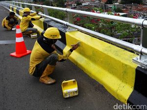 Flyover Karet Dipercantik