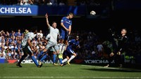 5. Alvaro Morata mencetak tujuh gol lewat sundulan untuk Chelsea di Premier League musim ini, dari total 11 gol yang dibuatnya sepanjang musim pada ajang tersebut. (Foto: Julian Finney/Getty Images)