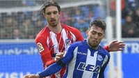 3. Memasuki tiga besar, Munir El Haddadi mampu mencetak 10 gol buat Deportivo Alaves di La Liga sepanjang musim. Tapi ia juga harus 45 kali terkena offside. (Foto: ANDER GILLENEA/AFP)