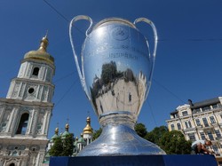 Pada 2016, UEFA menunjuk Kiev menjadi tuan rumah final Liga Champions untuk musim 2017/2018. Akhir pekan ini, Real Madrid dan Liverpool sebagai finalis akan berebut trofi di Stadion NSC Olimpiyskiy. (Foto: Valentyn Ogirenko/Reuters)